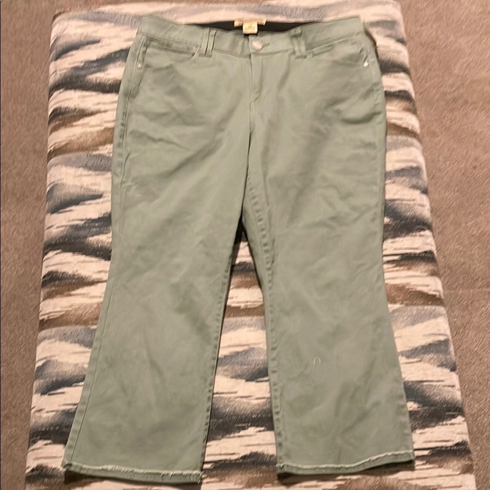 Democracy Green Boot Cut Flare Pants
